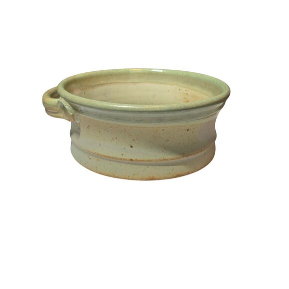 Dust of the Earth Other - Dust of the Earth Pottery Maine Stoneware Bowl Green Tones Coastal Small Handle
